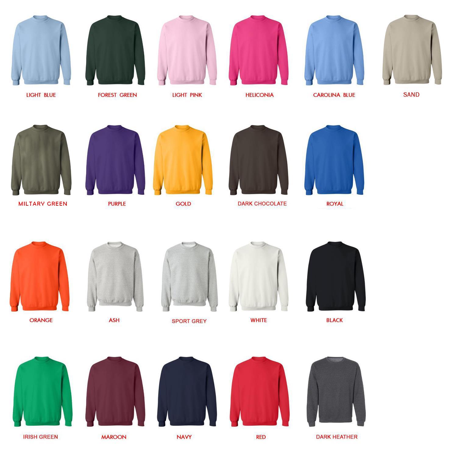 sweatshirt color chart - Snoopy UK Shop