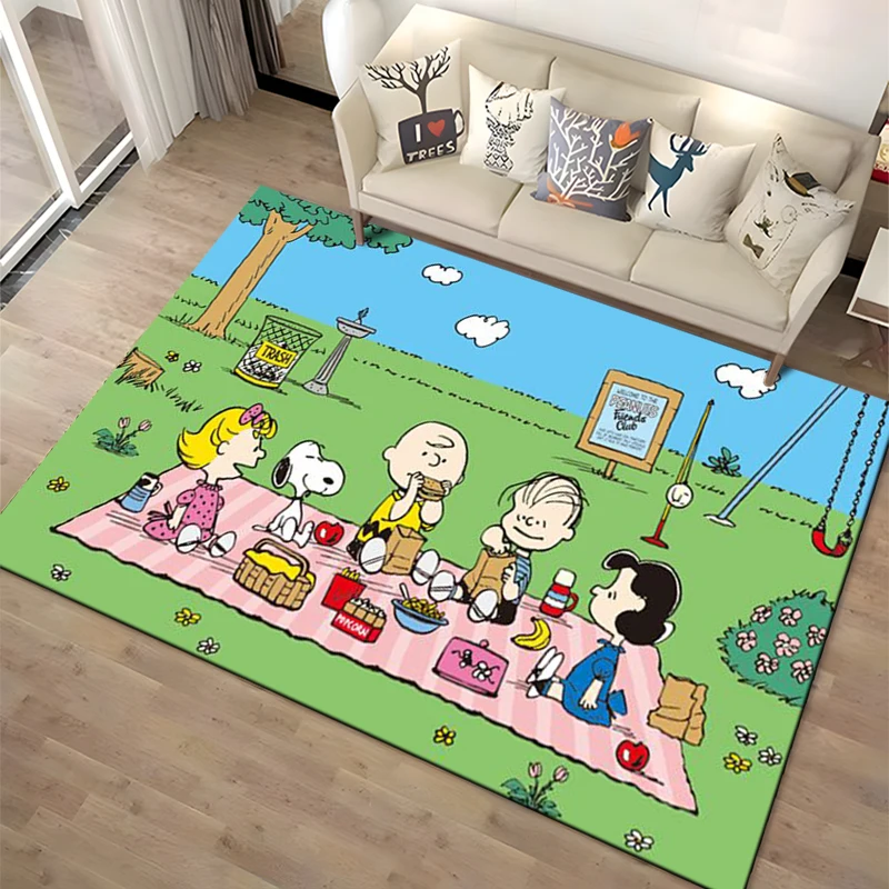 Top Trending Cartoon Snoopy HD Printed Rugs