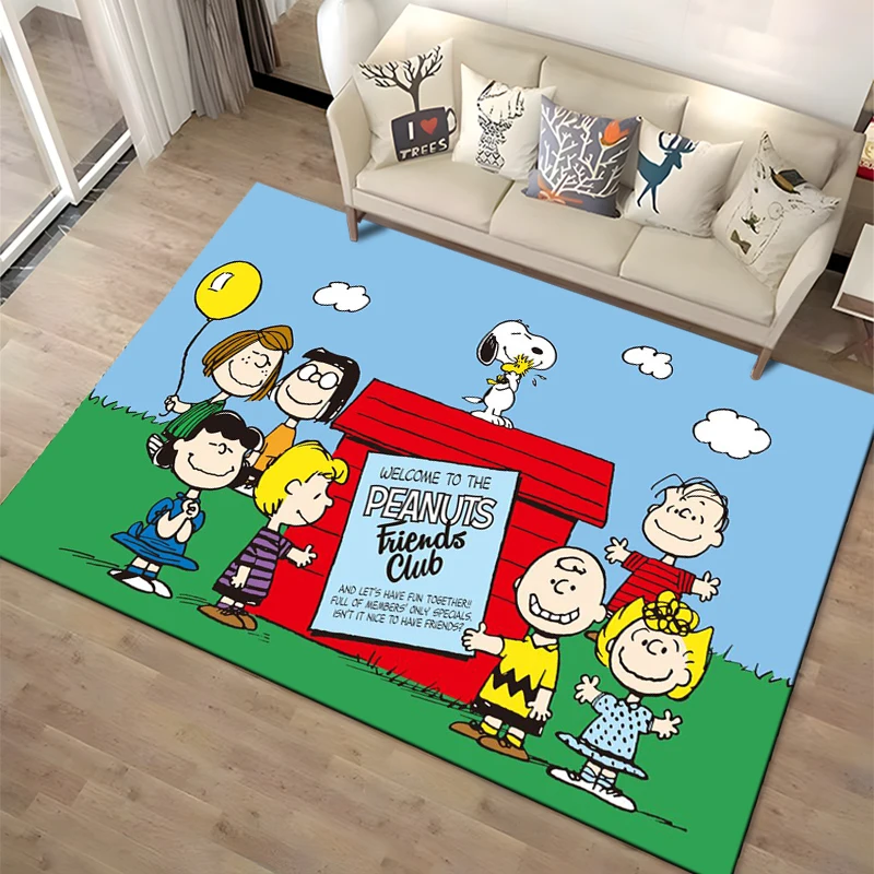 New Design Cartoon Snoopy HD Printed Rugs