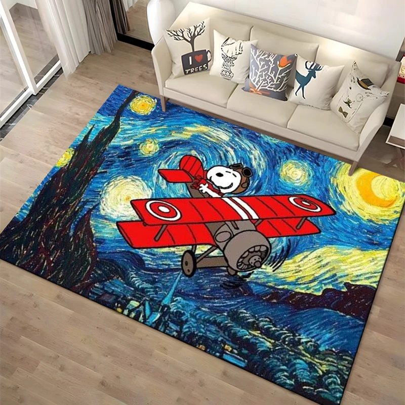 Must Try Cartoon Snoopy HD Printed Rugs