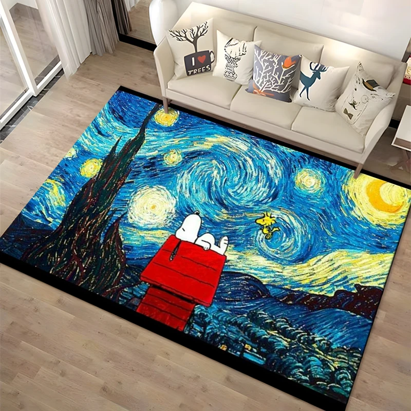 Hot Cartoon Snoopy HD Printed Rugs
