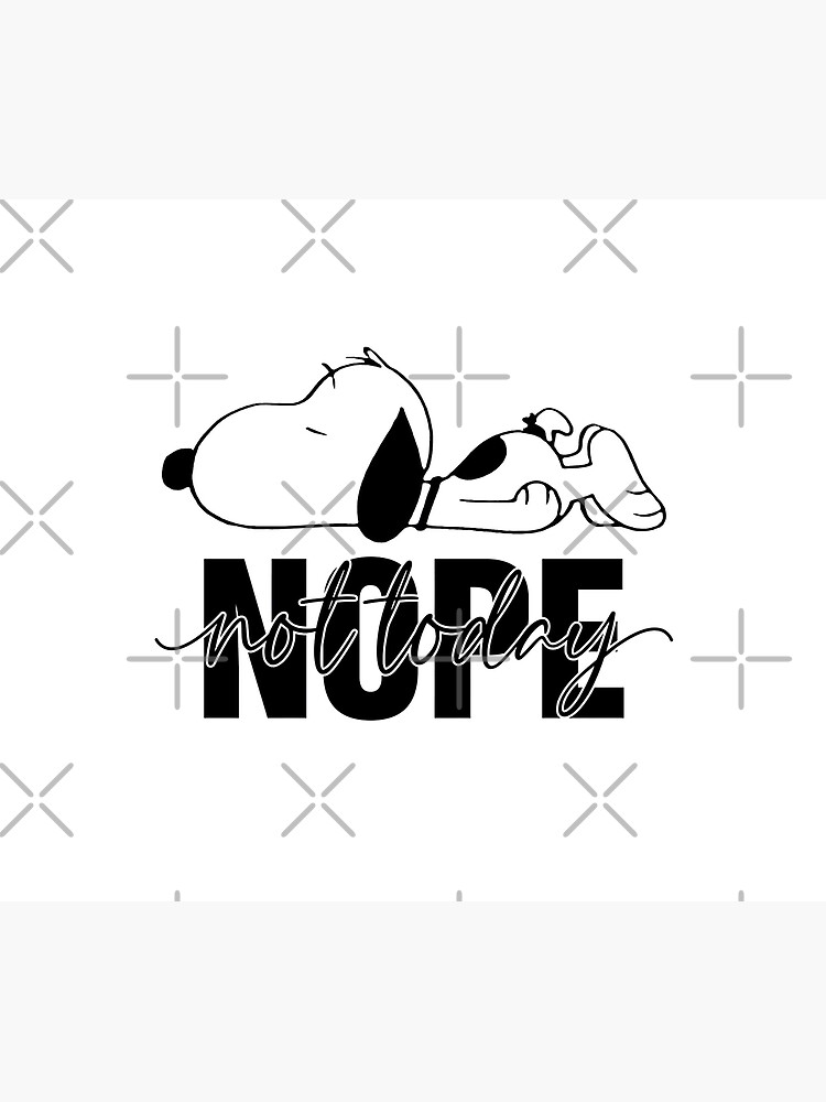 Snoopy Nope Not Today Nope Not Today Tapestry - Image 2