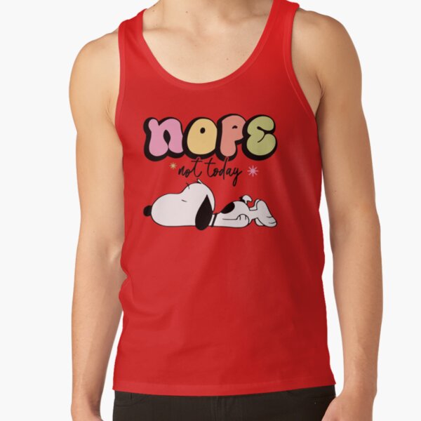 Snoopy Nope Not Today Nope Not Today Tank Top - Image 5