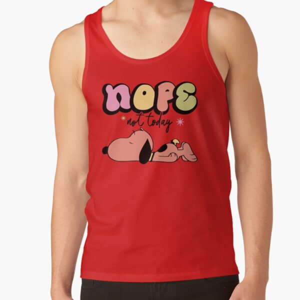 Snoopy Nope Not Today Nope Not Today Tank Top - Image 5