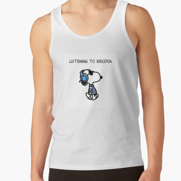 Listening To Ericdoa Sticker Snoopy Tank Top