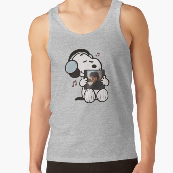 Snoopy Listening To Sling Tank Top - Image 4