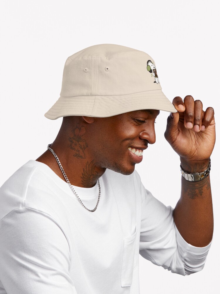 Snoopy Listening To Charm Bucket Hat - Image 3