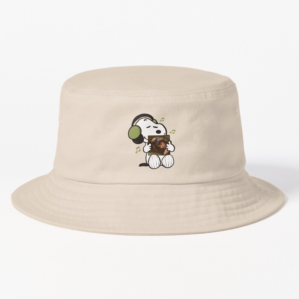 Snoopy Listening To Charm Bucket Hat