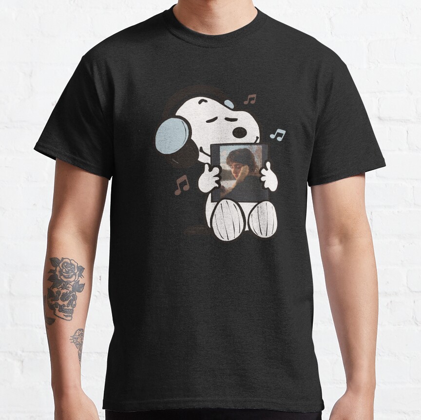 Snoopy Listening To Sling T-shirt - Image 2
