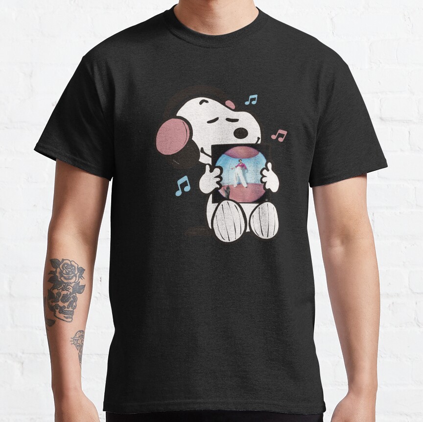 Snoopy Listening To Fine Line T-shirt - Image 2