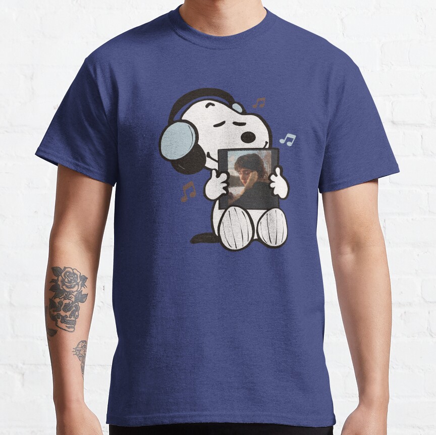 Snoopy Listening To Sling T-shirt - Image 5