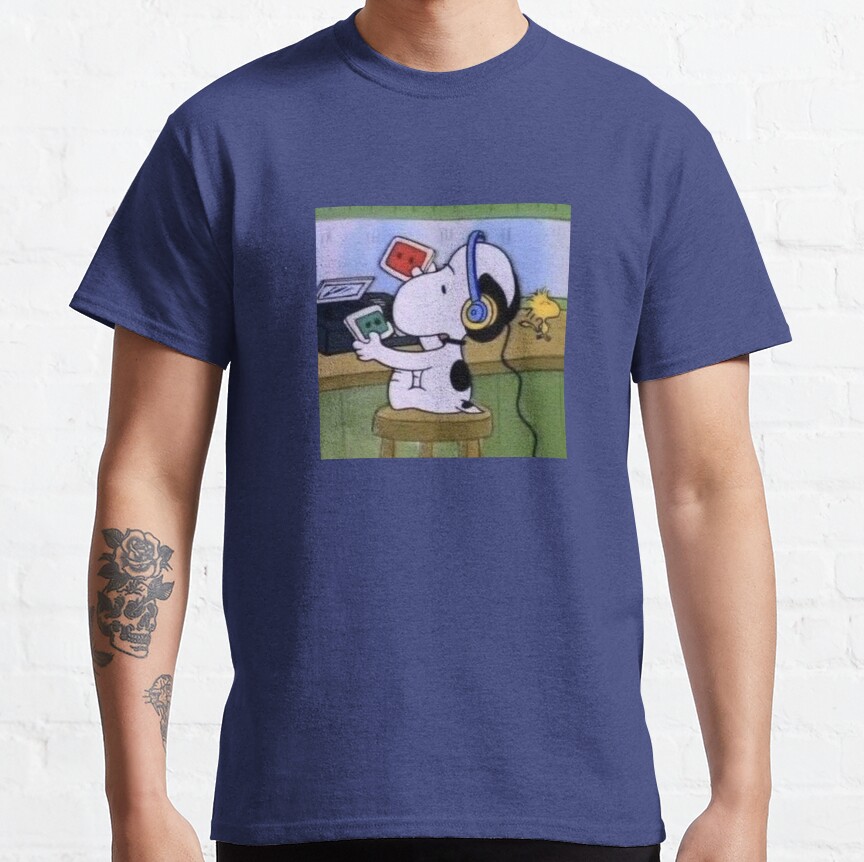 Snoopy Listening To Music T-shirt - Image 5