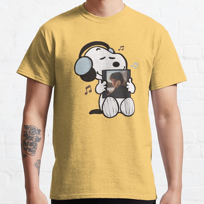 Snoopy Listening To Sling T-shirt - Image 7