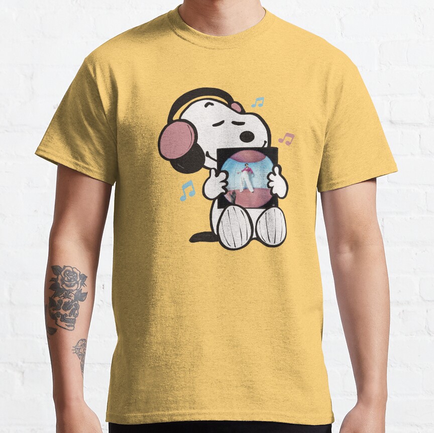 Snoopy Listening To Fine Line T-shirt - Image 7