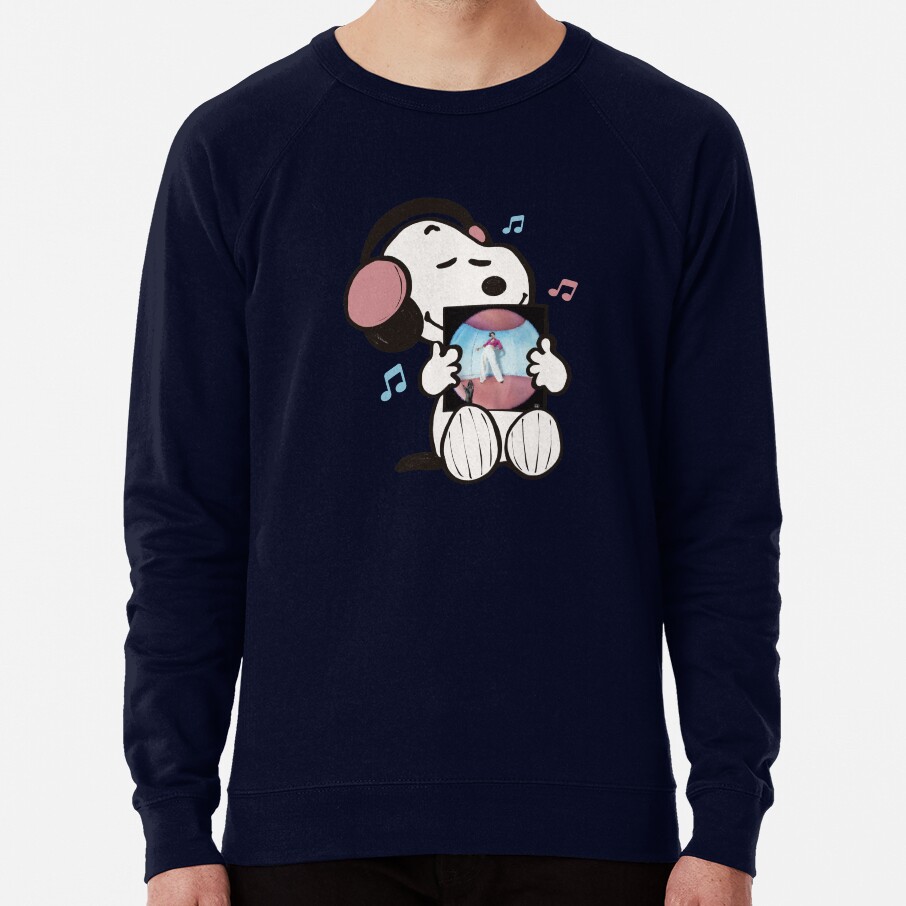 Snoopy Listening To Fine Line Sweatshirt - Image 6