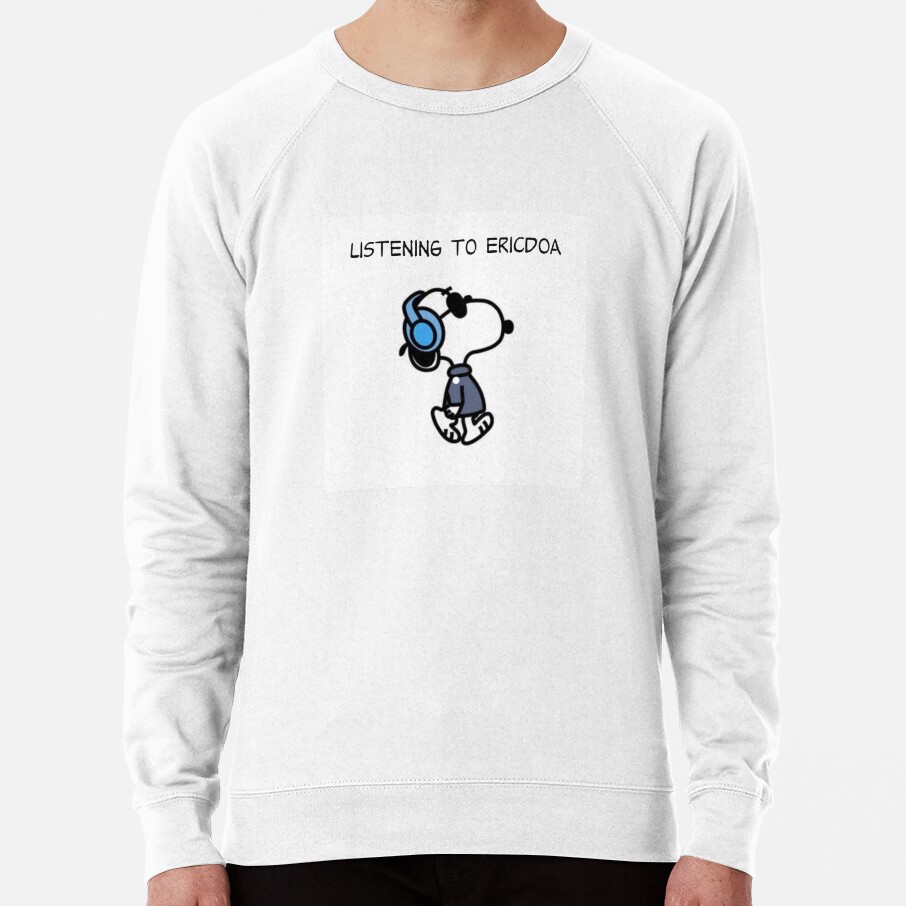 Listening To Ericdoa Sticker Snoopy Sweatshirt