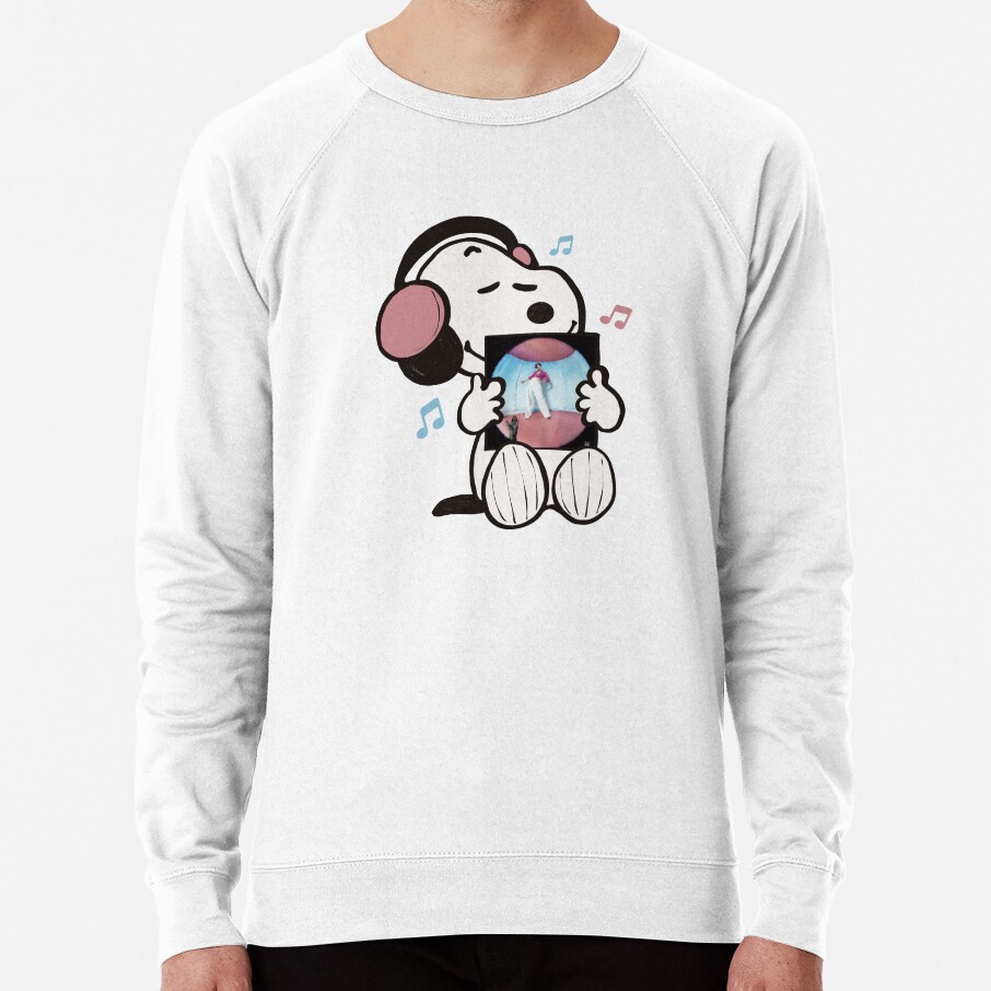 Snoopy Listening To Fine Line Sweatshirt