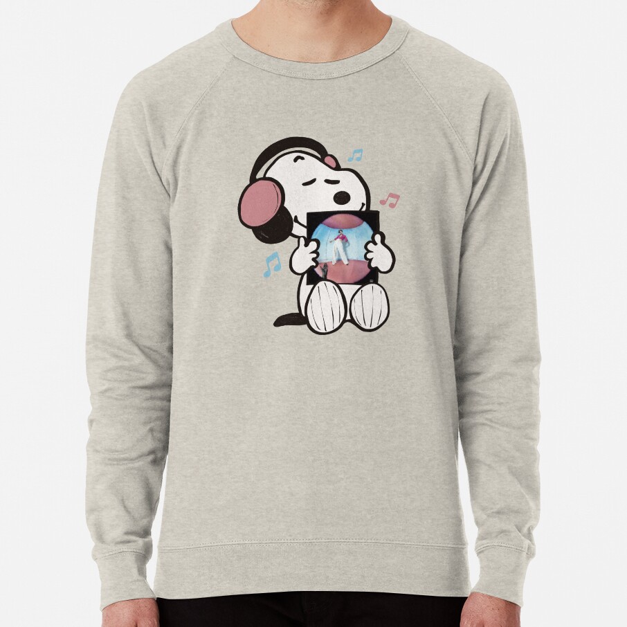 Snoopy Listening To Fine Line Sweatshirt - Image 4