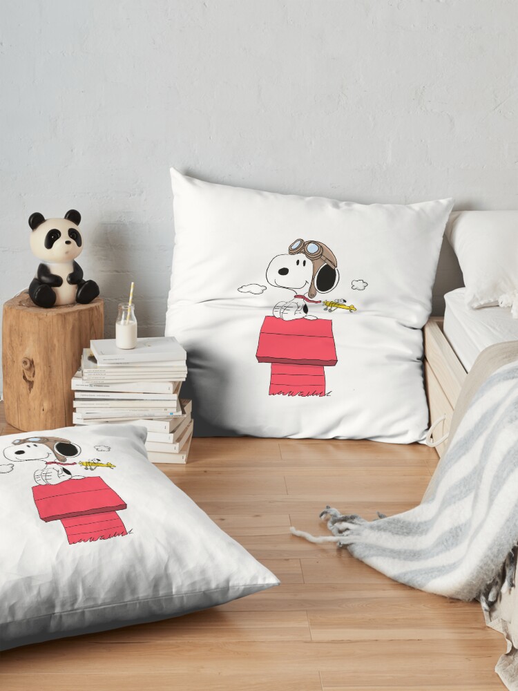 Pilot Snoopy Throw Pillow - Image 2