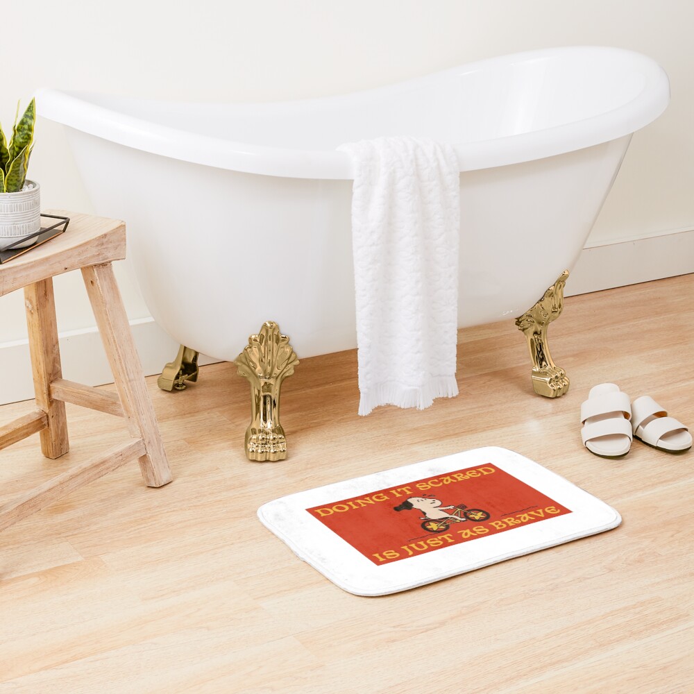 Doing It Scared Is Just As Brave Bath Mat - Image 2