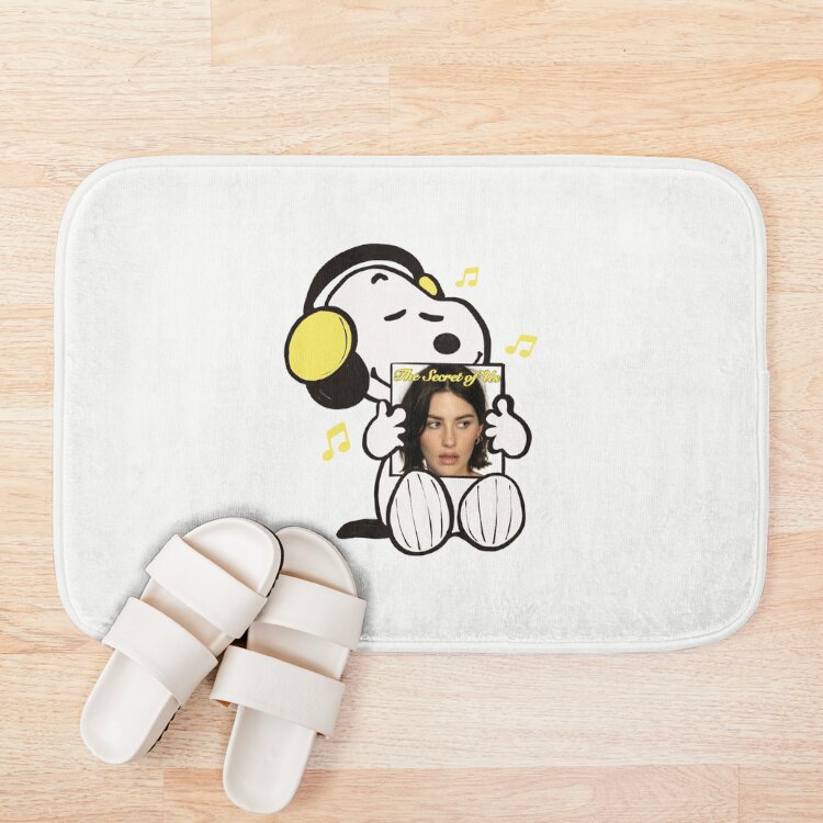 Snoopy Listening To The Secret Of Us Bath Mat - Image 3