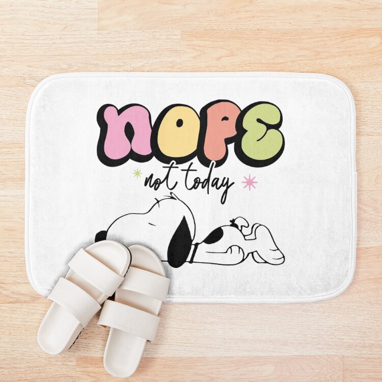 Snoopy Nope Not Today Nope Not Today Bath Mat - Image 3
