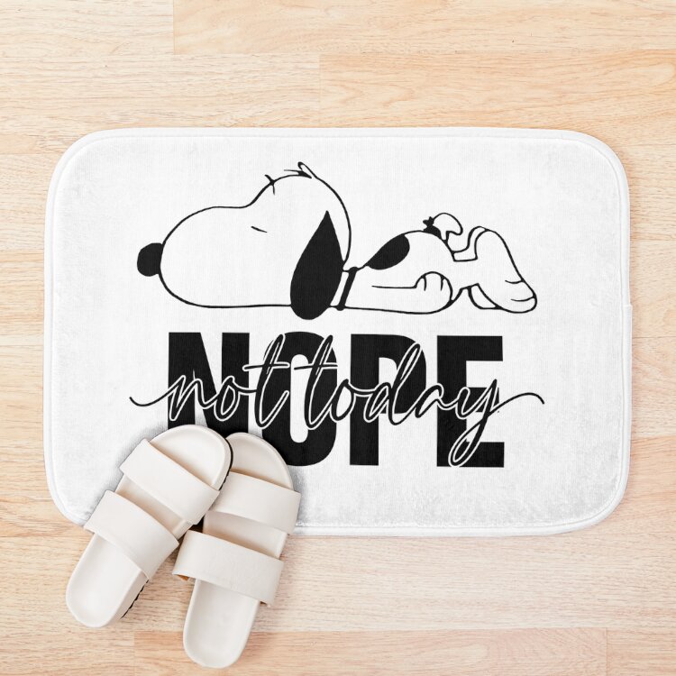 Snoopy Nope Not Today Nope Not Today Bath Mat - Image 3