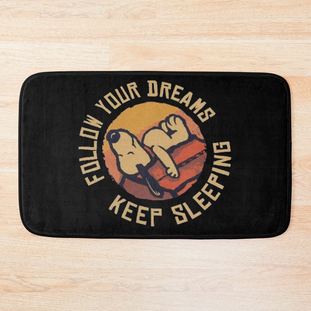 Sleeping Snoopy Bath Mat