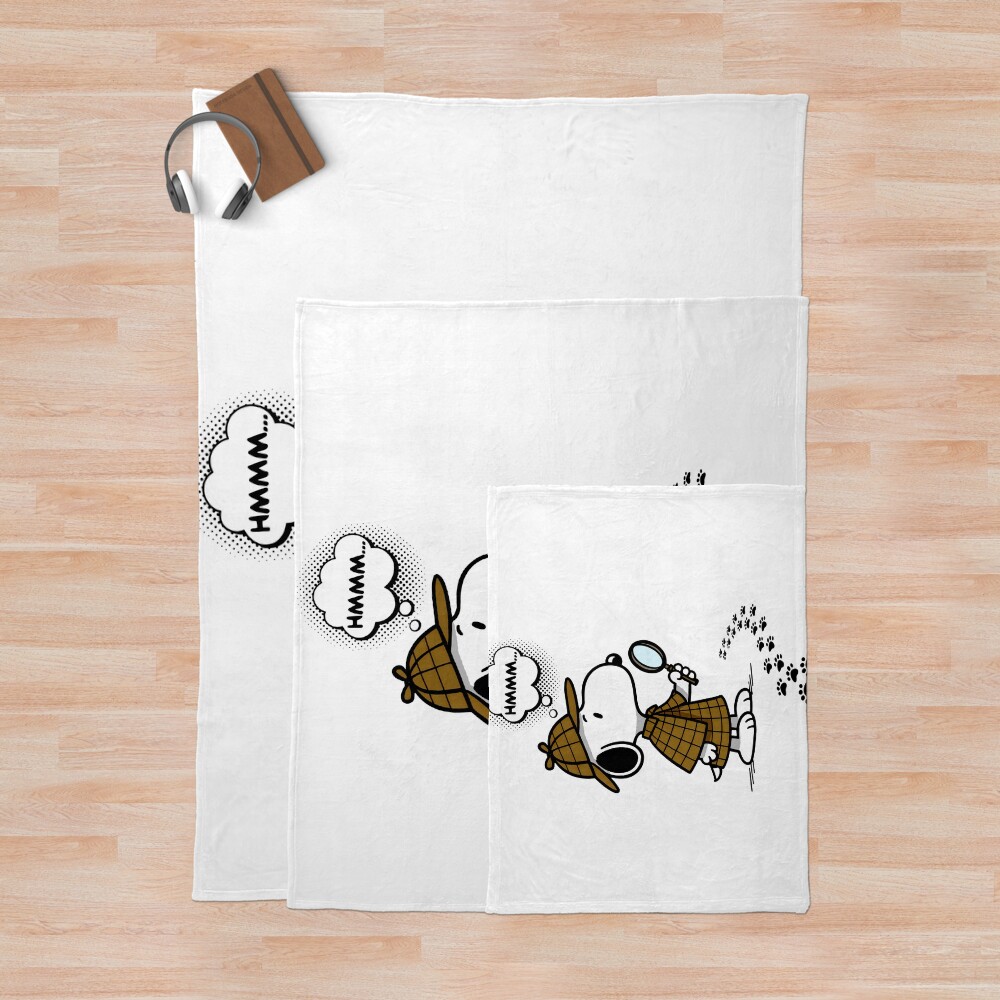 Snoopy Detective Snoops Throw Blanket - Image 3