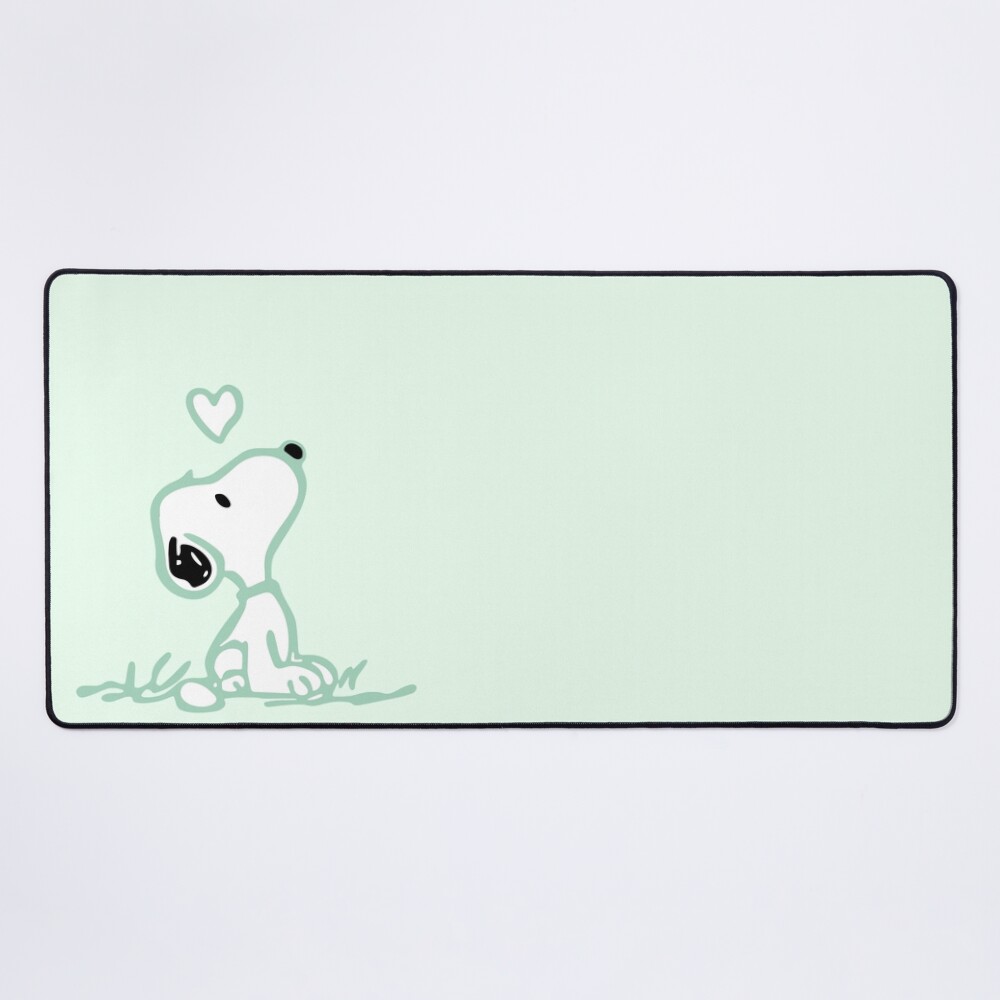 Green Snoopy Mouse Pad