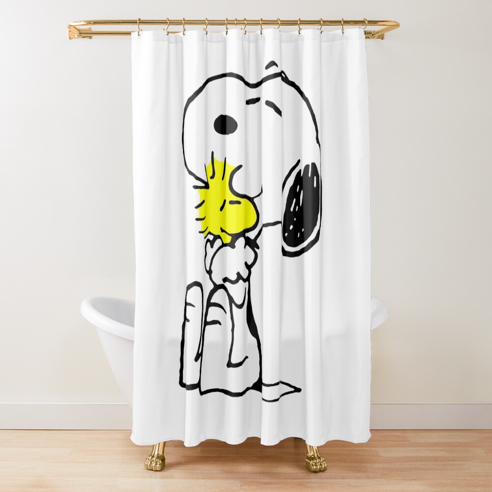 Pink Green Peanut Shower Curtain