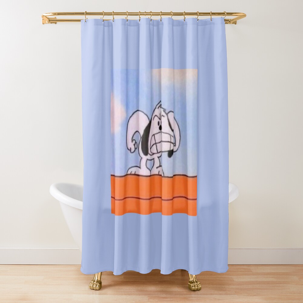 Angry Snoopy Shower Curtain