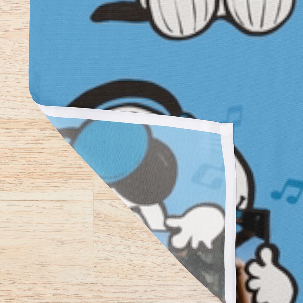 Snoopy Listening To Crash Shower Curtain - Image 2