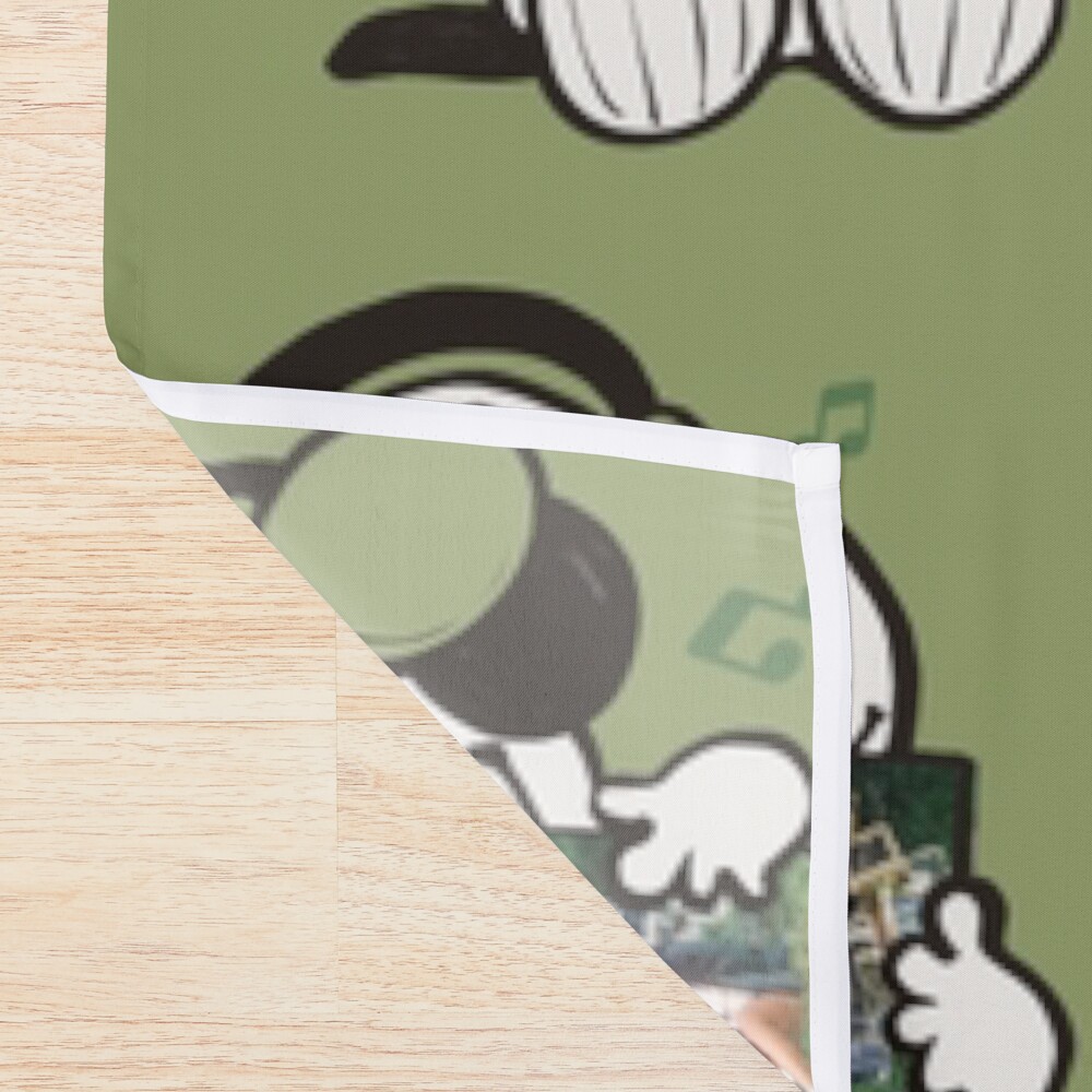Snoopy Listening To Ctrl Shower Curtain - Image 2