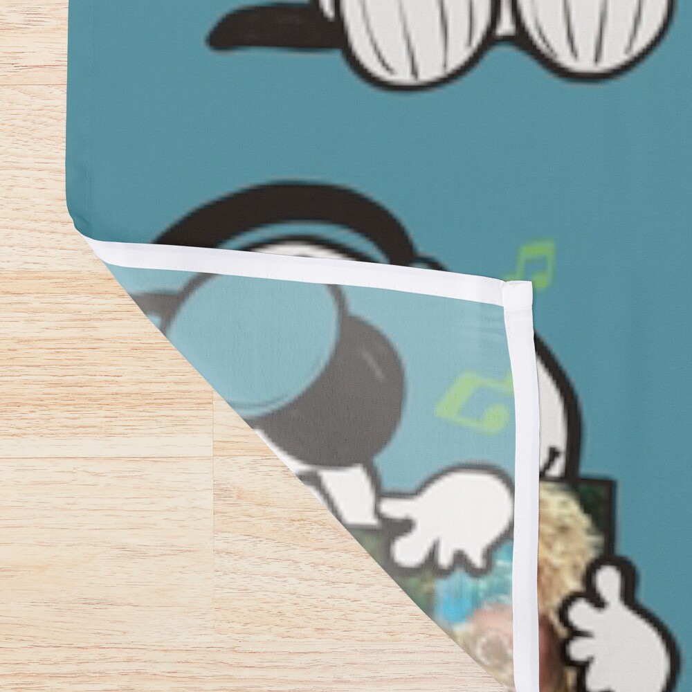 Snoopy Listening To Taylor Debut Shower Curtain - Image 2