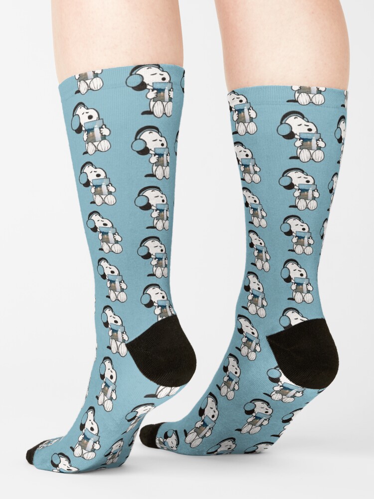 Snoopy Listening To Stranger In The Alps Socks - Image 2