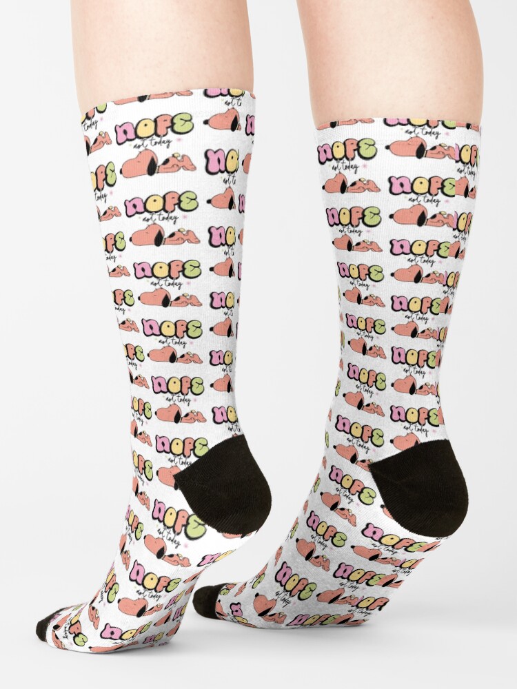 Snoopy Nope Not Today Nope Not Today Socks - Image 2