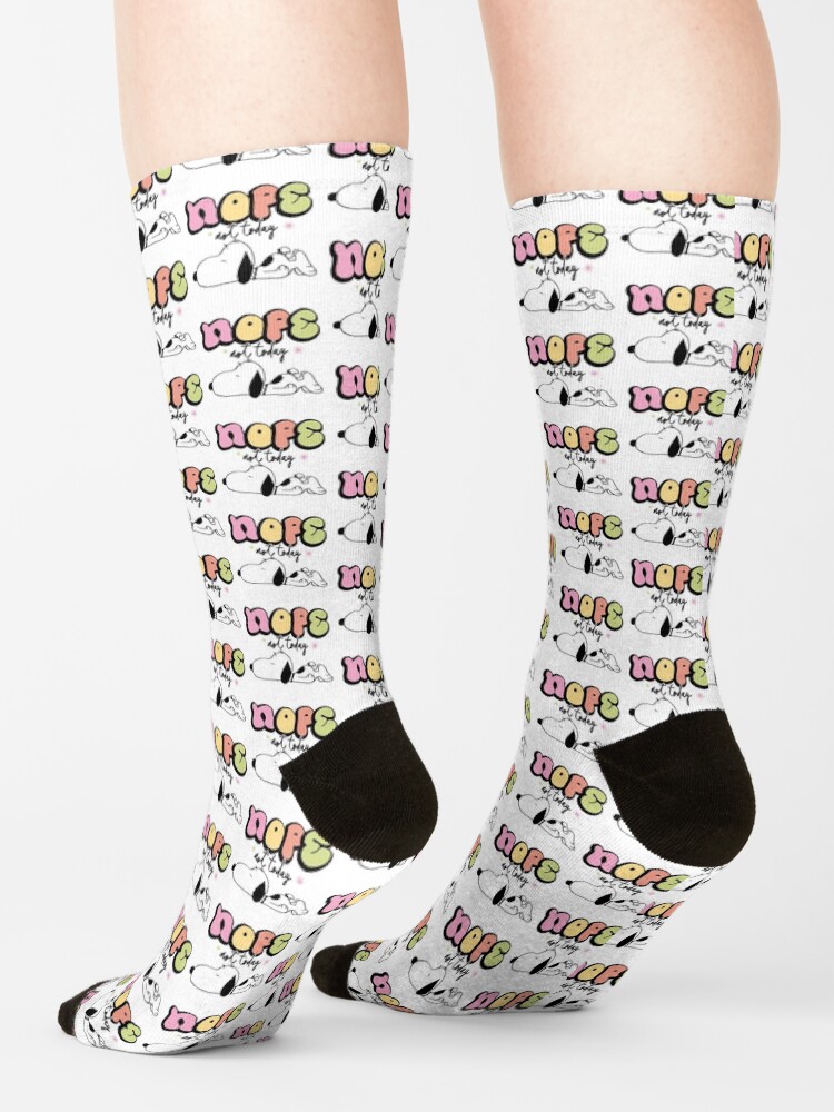 Snoopy Nope Not Today Nope Not Today Socks - Image 2
