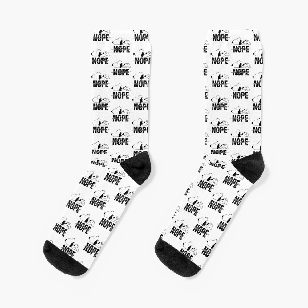 Snoopy Nope Not Today Nope Not Today Socks