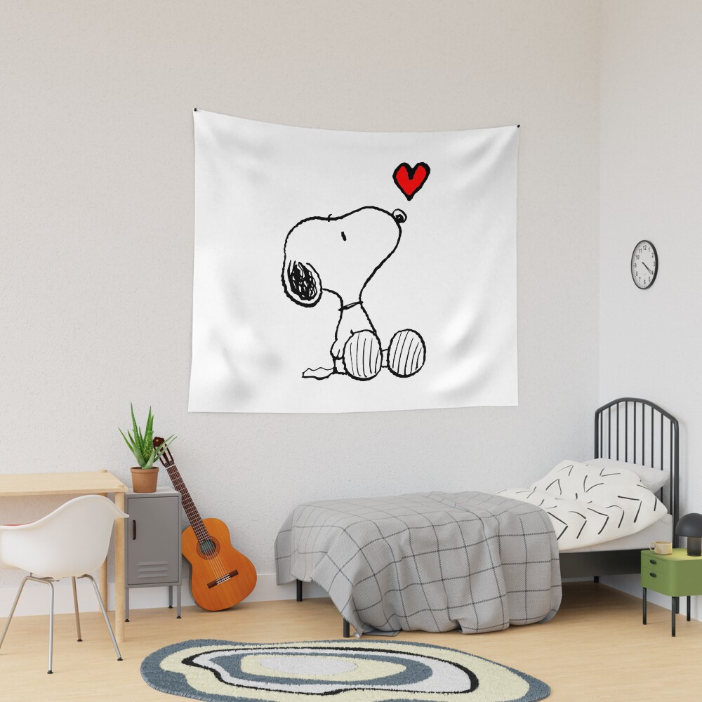 Green Flower Summer Snpy Tapestry